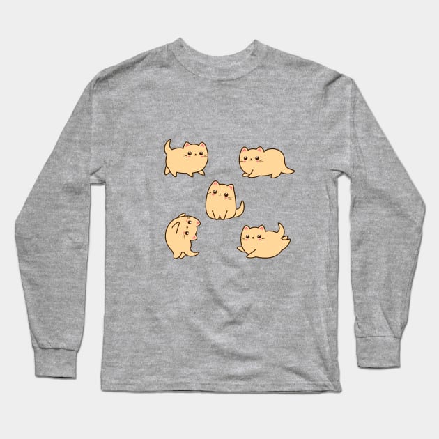 Cute kittens. Long Sleeve T-Shirt by CraftCloud